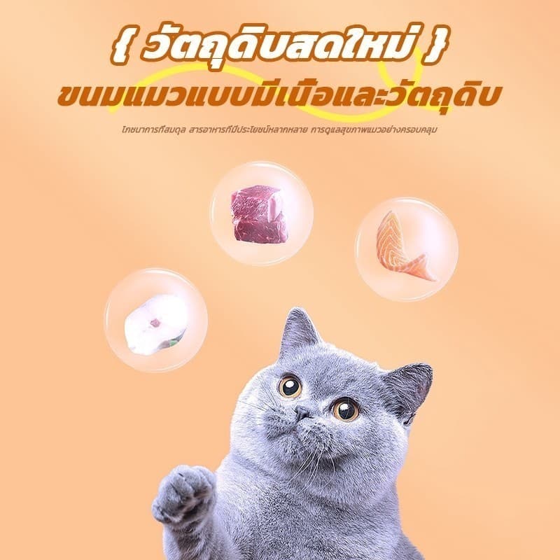 โปรสุดคุ้ม! Ketzuzu ขนมแมวเลีย 17g เซ็ตใหญ่ 50 ซอง รูปที่ 4