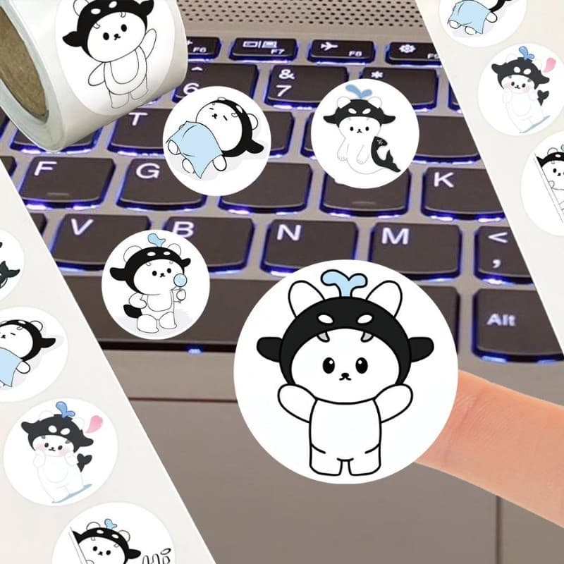 Taynew Polcasan การ์ตูน Diy สติกเกอร์คอลเลกชัน 500 ชิ้น Gmmtv คู่มือสติกเกอร์ตกแต่งของขวัญ รูปที่ 3