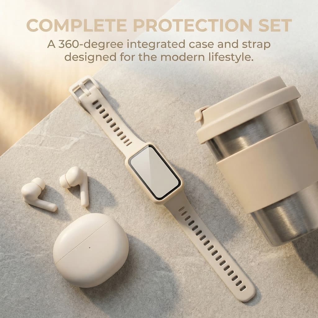กรณีคอมพิวเตอร์ซิลิโคนสายรัดสำหรับ for Smartwatch Huawei Band 11/11 Pro สายยางป้องกันหน้าจอ อุปกรณ์เสริม รูปที่ 2