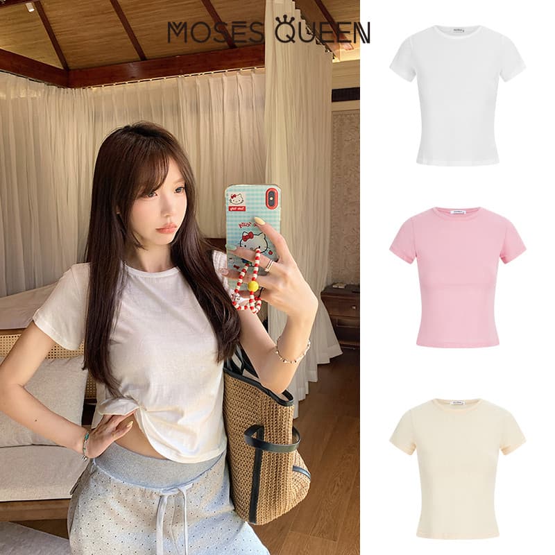 < MOSESQUEEN > กางเกงลูกเรือแขนสั้นพื้นฐาน สีหลากหลาย นุ่มสบาย ระบายอากาศได้ดี เหมาะสำหรับสวมใส่ประจำวัน #63576 รูปที่ 8