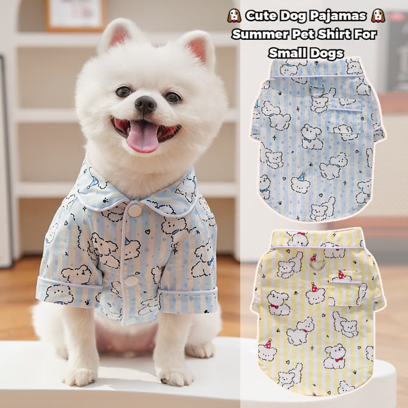 เสื้อเชิ้ตสัตว์เลี้ยง ลายน้องหมี นุ่มสบาย มีห่วงติดสายจูงได้ สำหรับสุนัขเล็ก รูปที่ 2