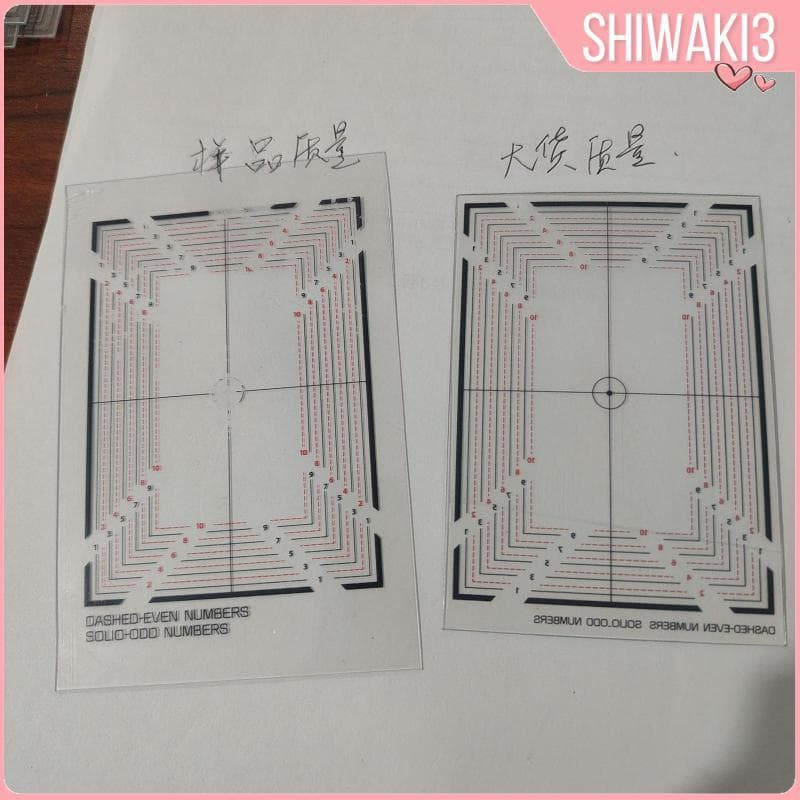 PSA Card Grading Centering Tool บัตรการค้า Grading Plate การ์ดเทรดดิ้งเครื่องมือวัด Robust Construction แบบพกพา PET ยาวที่เชื่อถือได้ Centering รูปที่ 4