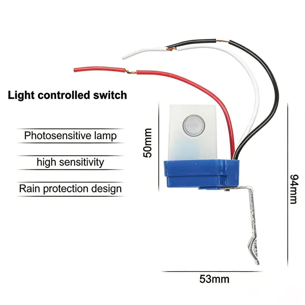สวิตช์แสงแดด สวิตซ์อัตโนมัติ เปิดปิดอัตโนมัติ 50-60Hz Photocell สวิตช์ไฟถนนตัวควบคุมภาพเซ็นเซอร์ - Sensor Street Light รูปที่ 5