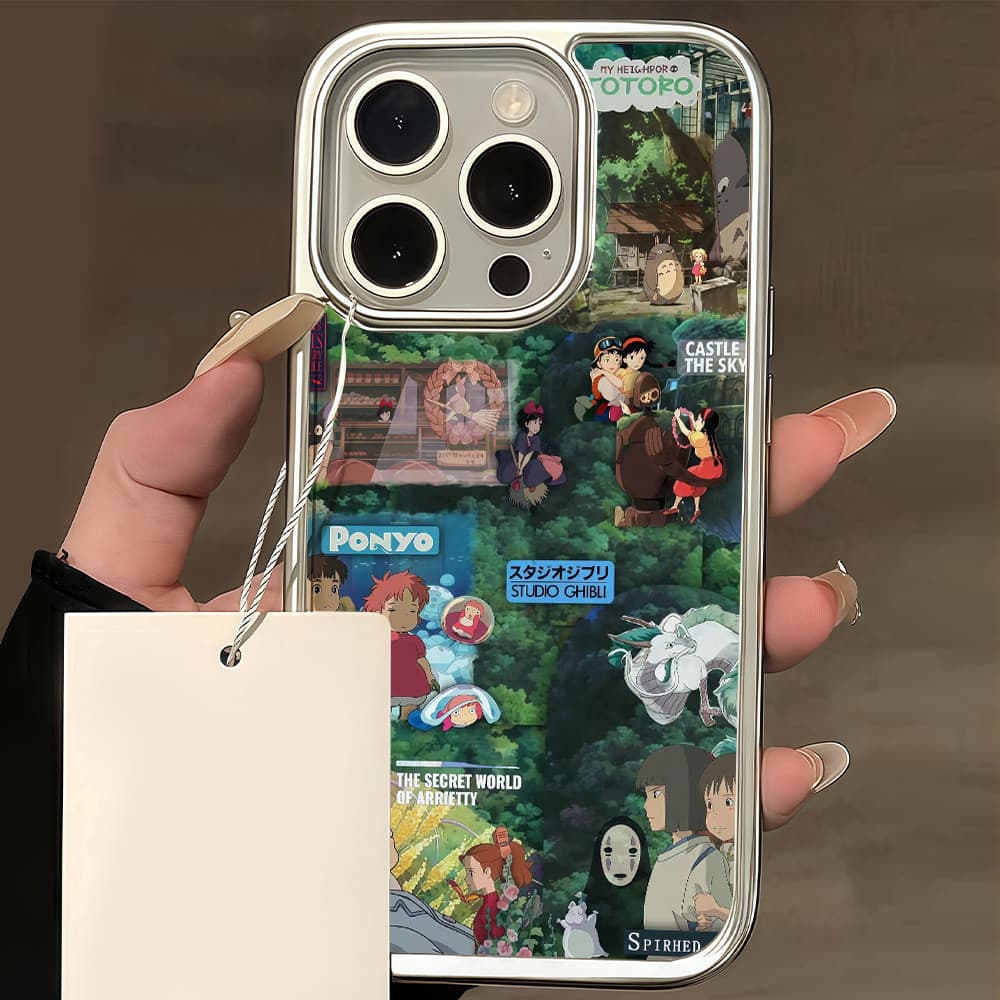 เคสไอโฟน11 ภาพประกอบอนิเมะโดยมิยาซากิ ฮายาโอะ For IPhone 17 13 16 15 12 14 Pro Max Case XR 7Plus X 16 14 15 Plus XS Max รูปที่ 3