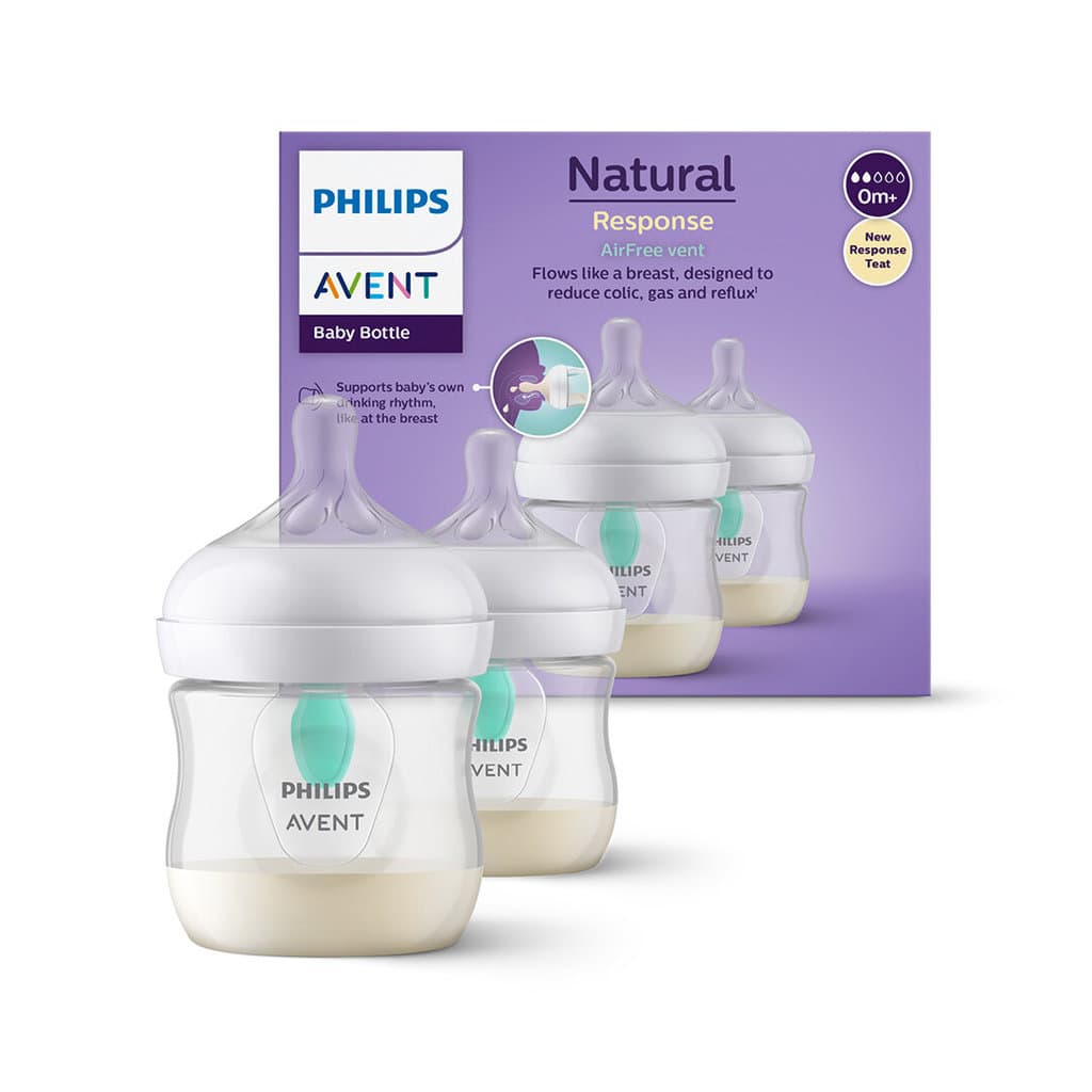 Philips Avent ฟิลิปส์ เอเวนท์ ขวดนม Natural พร้อมตัวระบายอากาศ Airfree Vent ขนาด 4 ออนซ์/125 มล. แพ็คคู่ รุ่น SCY670/02 รูปที่ 3