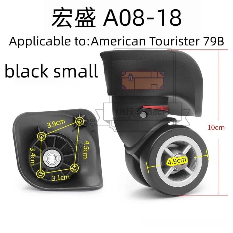 American Tourister อุปกรณ์เสริมกระเป๋าเดินทาง ล้อเปลี่ยน 360° Universal ขนาดมาตรฐาน ยางนุ่ม ไม่เจ็บชั้น ชุด 2 รูปที่ 4