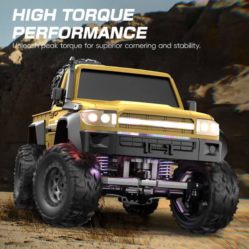 1/20 4WD RC รถออฟโรด 4x4 เกียร์กลสลับได้ Full Proportional Rock Crawler Off-Road ปีนเขารถบรรทุกพร้อมไฟ LED 1/20 รูปที่ 7