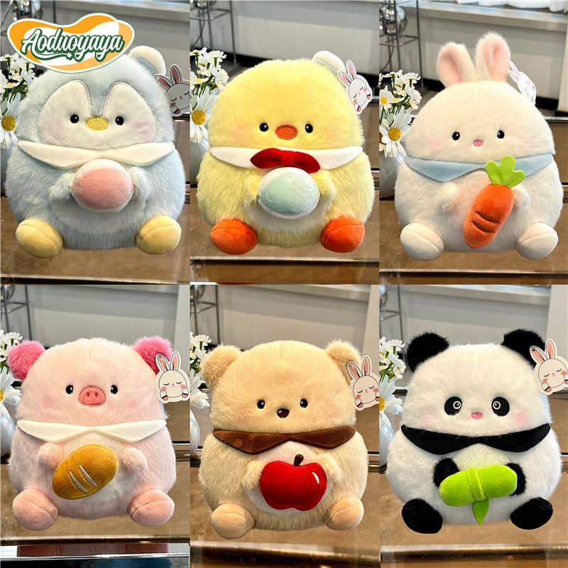 Aoduoyaya ตุ๊กตาหมู/ตุ๊กตาหมี ของเล่นตุ๊กตาน่ารัก นุ่มนิ่มสุดๆ ของเล่นเด็ก ของขวัญสำหรับเด็ก 22CM รูปที่ 1
