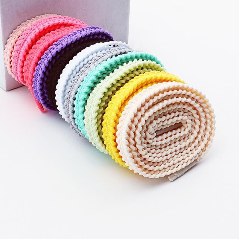 shoelace เชือกรองเท้าแบน 6มม กันลื่น ยาว120/140/160ซม สำหรับรองเท้าบาสเกตบอลและสนีกเกอร์ เชือกผูกรองเท้ามุกโบว์ เชือกแบน รูปที่ 6