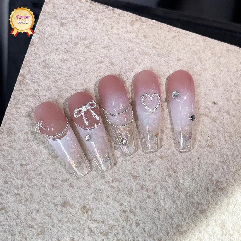 SuperNail 10pcs Alloy Bowknot Love Nails Art Charms ตกแต่ง 3D โลหะหรูหรา Silver Bows รูป Jewellery DIY เล็บออกแบบอุปกรณ์ Vary รูปที่ 5