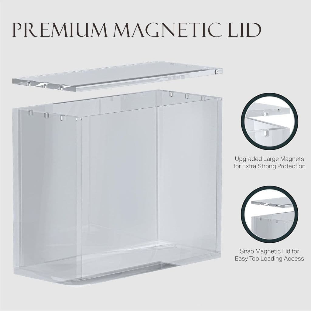 1PC Acrylic Magnetic Case For ETB /English Booster/Japanese Small Booster/Japanese Booster 5mm Thick Protector Stackable รูปที่ 4