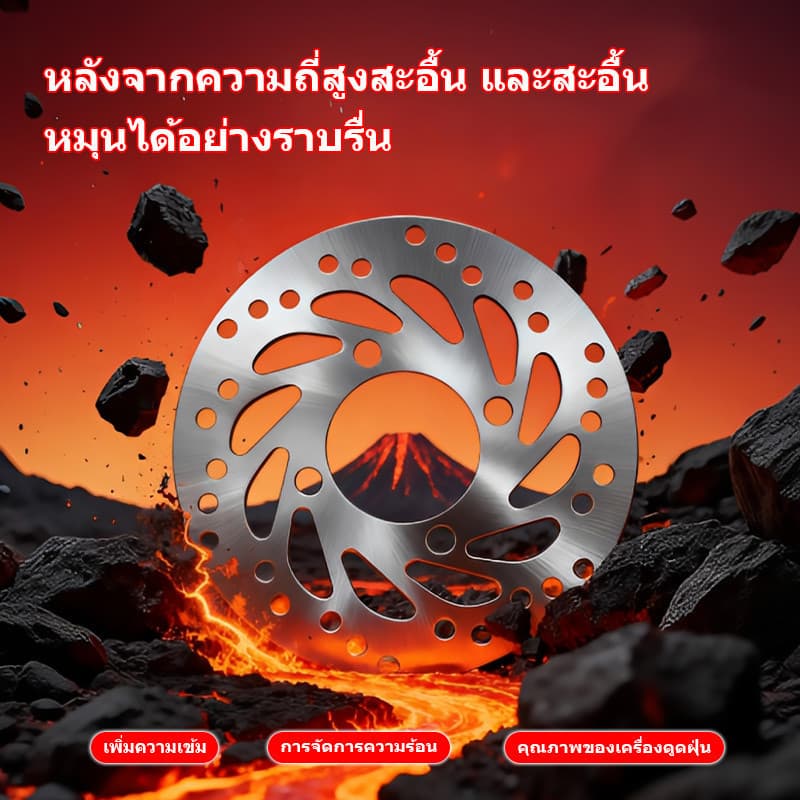 จานดิสเบรคเดิม Click-ขนาด190mm จานดิสเบรคเดิม จานหน้า CLICK ,CLICK-I /CLICK125/CLICK125-I /SCOOPY/SCOOPY- I / ZOOMER-X รูปที่ 6