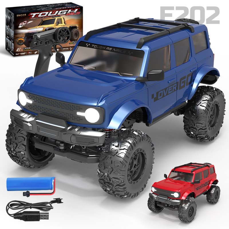 1/20 4WD RC รถออฟโรด 4x4 เกียร์กลสลับได้ Full Proportional Rock Crawler Off-Road ปีนเขารถบรรทุกพร้อมไฟ LED 1/20 รูปที่ 1