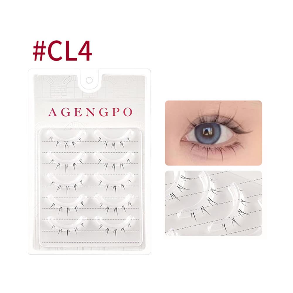 ขนตาล่าง Manga Natural Lash Extension แต่งหน้าทุกวัน 5 คู่ความงาม Wispy Cross รูปที่ 7
