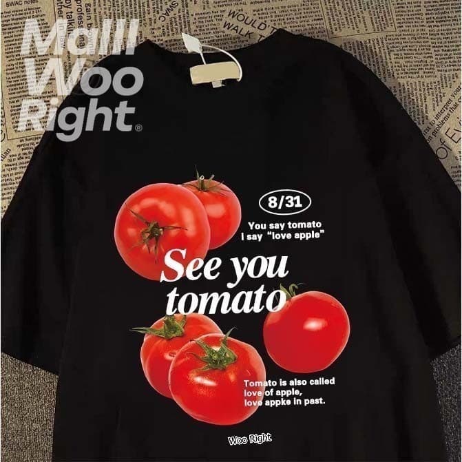 จัดส่งตลอด 24 ชั่วโมง Woo Right 280g Oversize สไตล์เกาหลี เสื้อยืดโอเวอร์ไซส์แขนสั้นคู่รัก ใส่ได้ทั้งชายและหญิง #71 รูปที่ 9