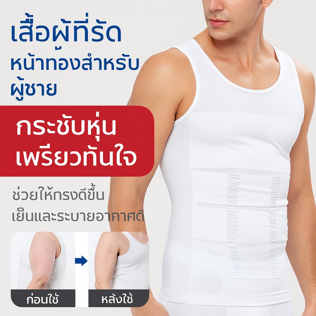 ชุดกระชับสัดส่วนสำหรับผู้ชายเสื้อรัดรูปกระชับสัดส่วนสำหรับผู้ชายชุดชั้นในกีฬากระชับหน้าอกชุดชั้นในกระชับสัดส่วนลดแรงกดทับ