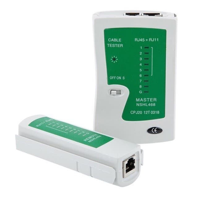 คีมเข้าหัวแลนครบชุด CAT5 CAT6 RJ45 RJ11 พร้อมที่เทสสาย + หัวแลน + บูทแลน + ถ่าน +มีดปลอกสาย+ตัวต่อยาว รูปที่ 7