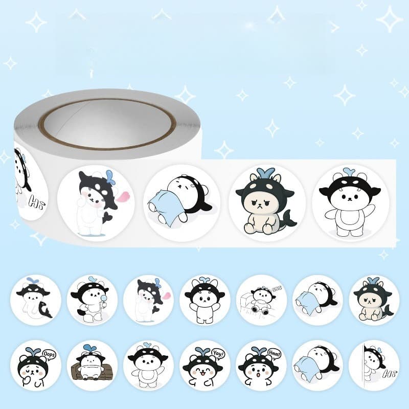 Taynew Polcasan การ์ตูน Diy สติกเกอร์คอลเลกชัน 500 ชิ้น Gmmtv คู่มือสติกเกอร์ตกแต่งของขวัญ รูปที่ 8
