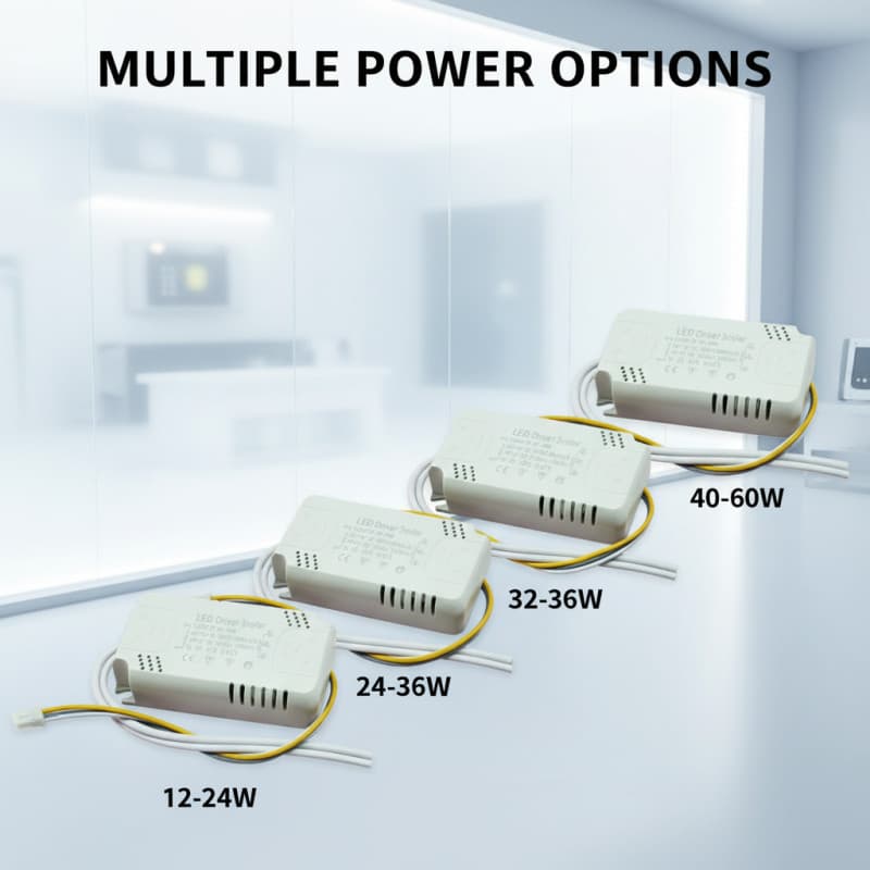 Tenchamp LED Tri Color Driver แหล่งจ่ายไฟ 12-24 W*2 24-40W*2 30-50W*2 40-60W*2 50-70W*2 60-80W*2 20-40W*4 30-50W*4 50-72W*4 30-50W*6 40-60W*6 30-72W*6 รูปที่ 4