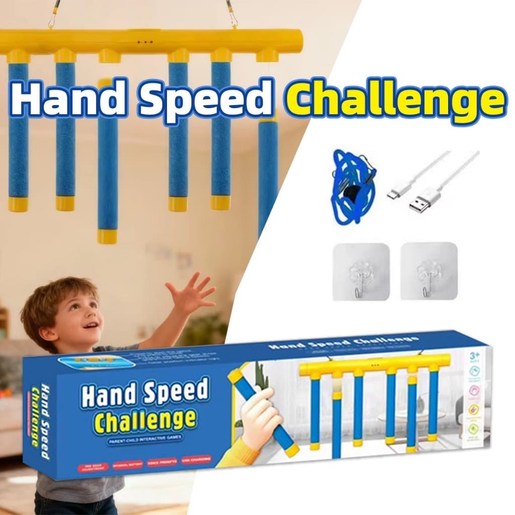 คูปองสุดคุ้ม！ เกมจับตาและมือ เกมจับแท่ง 6แท่ง Hand Speed challenge ฝึกปฏิกิริยา มีความเร็ว3แบบ ใช้USBชาร์จ ของเล่นเด็ก รูปที่ 5