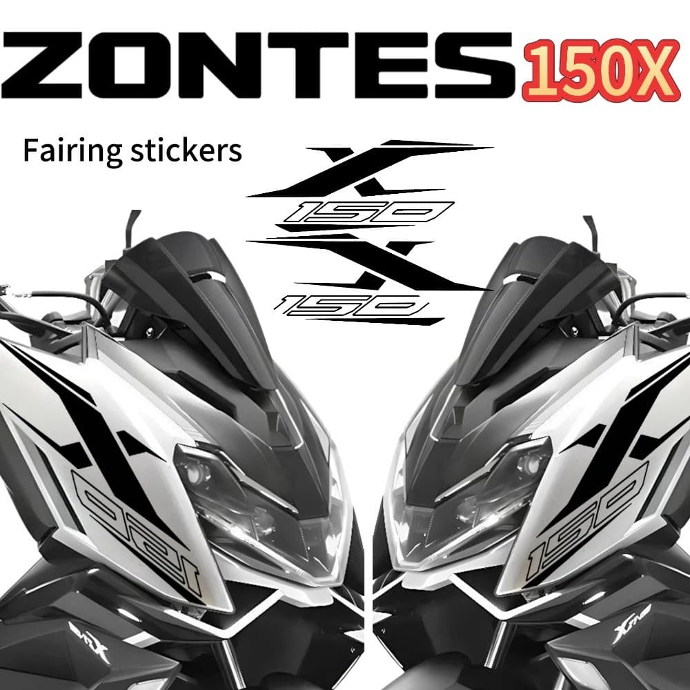 สําหรับ ZONTES 150X 2026 สติ๊กเกอร์ตกแต่งชุดสี สติกเกอร์ fairing สติกเกอร์ PVC zontes 150x สะท้อนแสงกันน้ําไวนิล decal อุปกรณ์เสริมรถจักรยานยนต์ รูปที่ 1