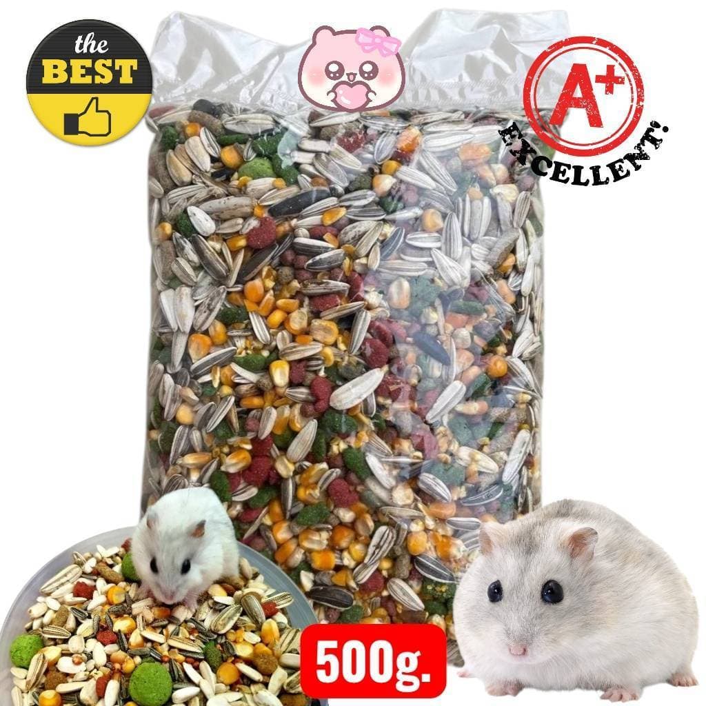wow อาหารหนูแฮมเตอร์ ธัญพืชรวม ขนาด 500g. จัดส่งทุกวัน รูปที่ 1