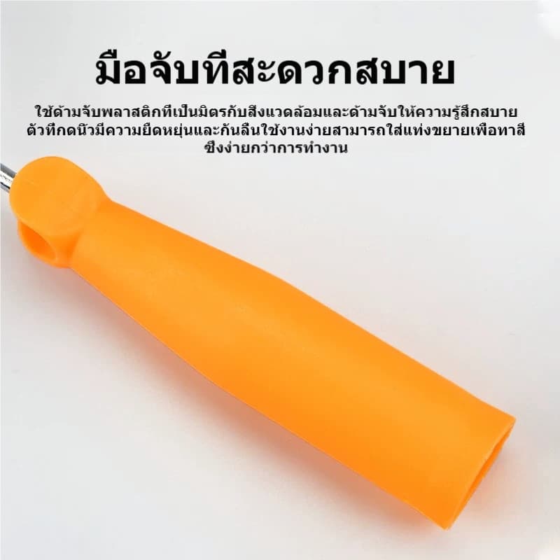 ลูกกลิ้งทาสีอเนกประสงค์ พร้อมด้ามจับ ใช้กับสีน้ำ สีทาผนัง และลาเท็กซ์ ขนแน่น เก็บสีดี ทาสีเรียบสม่ำเสมอ มีขนาด 4/6/9 นิ้ รูปที่ 9