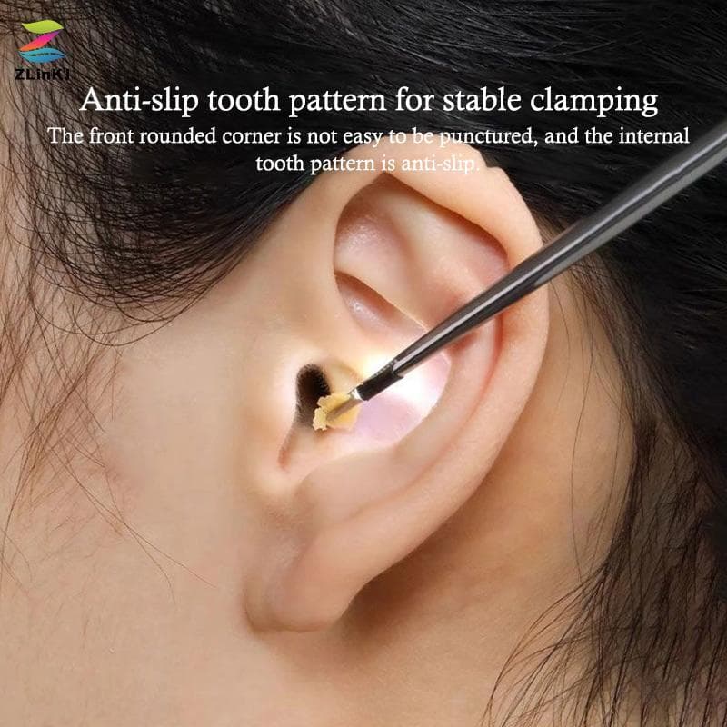 ZLinKJ เด็ก Ear Scoop Luminous Earwax s Advanced Visual Cerumen Earpi Hook ชาร์จหูขูด Professional ทําความสะอาดเครื่องมือใหม่ รูปที่ 2