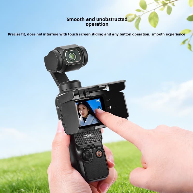 เหมาะสําหรับ Big DJI OSMO POCKET 4/Pocket 3 Screen Hood Sunshade ฝาครอบป้องกันแบบพับได้ Anti-Glare อุปกรณ์เสริม รูปที่ 2