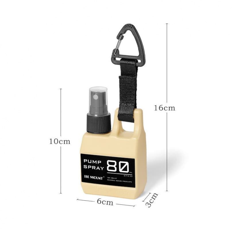 ขวดสเปรย์แบบพกพา 80ml รดน้ําขนาดเล็กสามารถแขวนหัวเข็มขัดประเภทกดแอลกอฮอล์ฆ่าเชื้อ Camping ยากันยุง Sub-Bottling ยุทธวิธีสไตล์ รูปที่ 5
