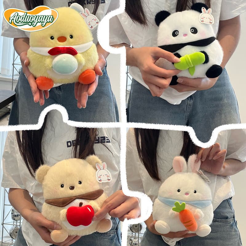 Aoduoyaya ตุ๊กตาหมู/ตุ๊กตาหมี ของเล่นตุ๊กตาน่ารัก นุ่มนิ่มสุดๆ ของเล่นเด็ก ของขวัญสำหรับเด็ก 22CM รูปที่ 2