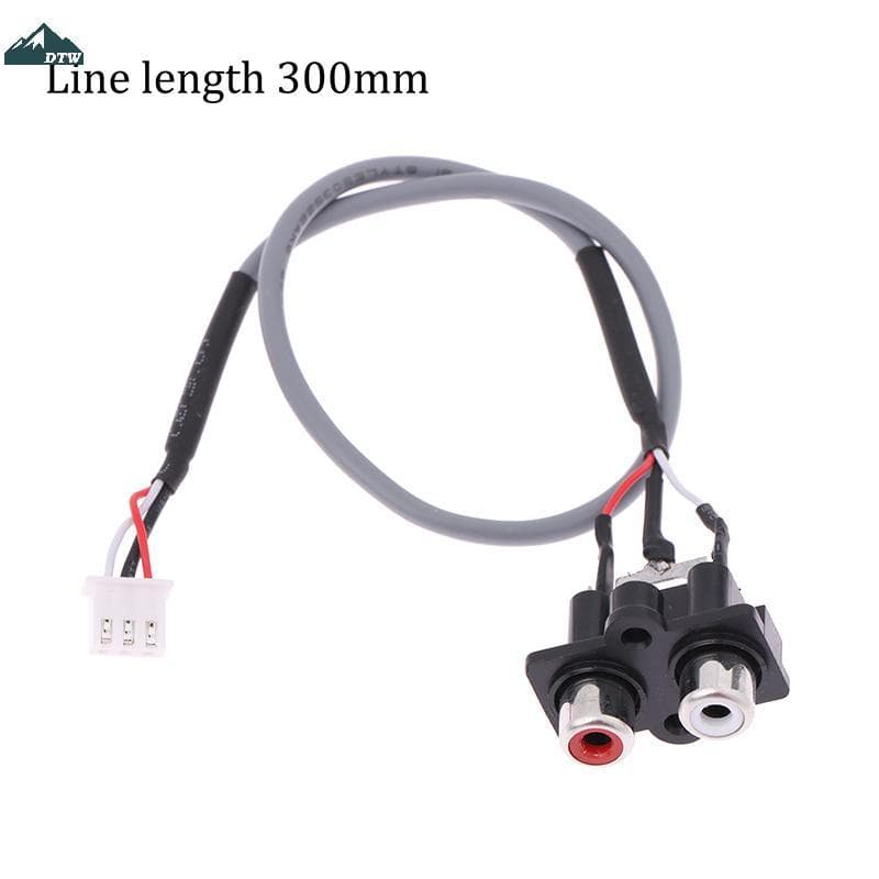 สายสัญญาณเสียง30ซม. 2 RCA ไปยัง XH2.54MM-3PIN ช่องเสียบอินพุตเสียงส่วนต่อประสานสัญญาณเสียงสำหรับแผงเครื่องขยายเสียง รูปที่ 1