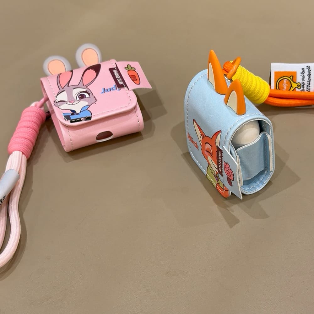 สําหรับ AIRPODS 1 2 4 ANC PRO 3 Flip Handheld หูฟังกระเป๋า 3D หู Zootopia ฝาครอบป้องกันปลอก รูปที่ 7