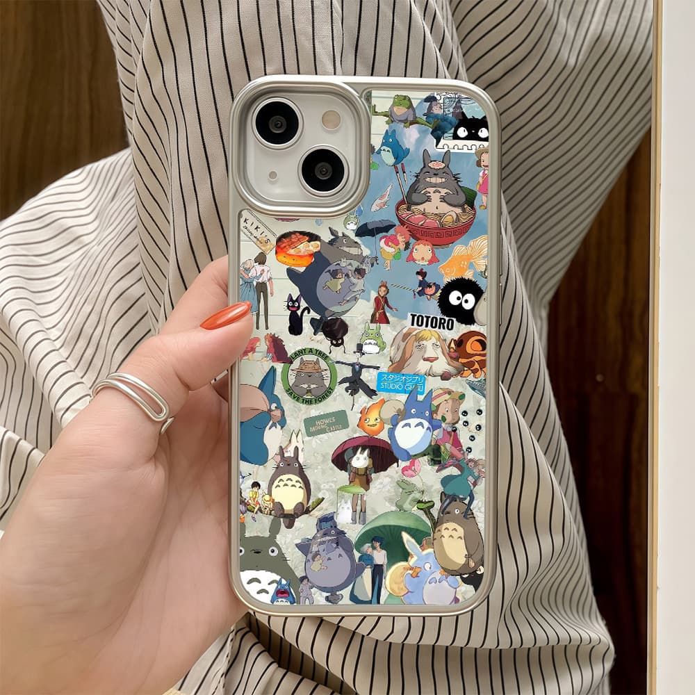 เคสไอโฟน11 ภาพประกอบอนิเมะโดยมิยาซากิ ฮายาโอะ For IPhone 17 13 16 15 12 14 Pro Max Case XR 7Plus X 16 14 15 Plus XS Max รูปที่ 7