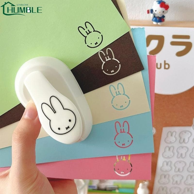 Humble กระต่ายรูปแบบ Hole Puncher Ergonomic Grip กระดาษหัตถกรรมลายนูนเครื่องมือสําหรับการ์ดทํา Scrapbooking Art Craft Proj รูปที่ 1