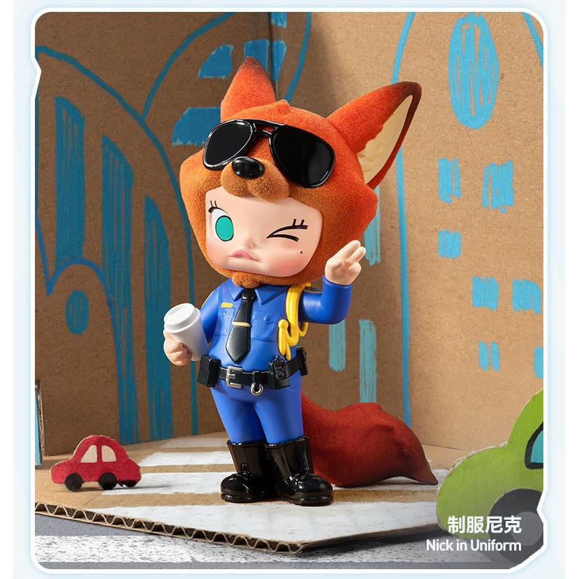 POPMART MOLLY Crazy Zoo Joint Series ฟิกเกอร์ของเล่น Mystery Box Gift รูปที่ 6