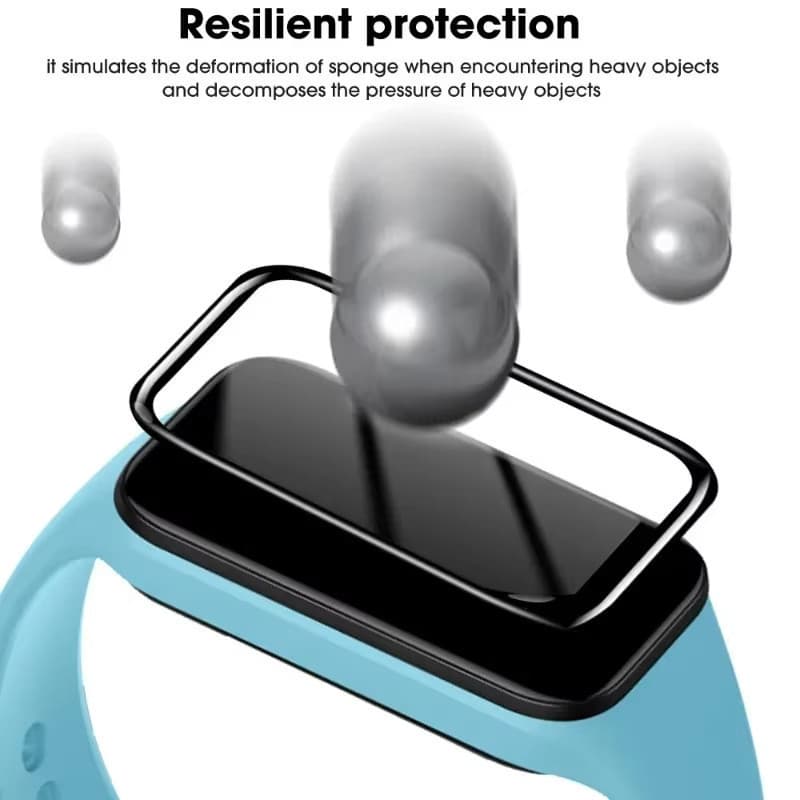 ฟิล์มแก้วนุ่ม / 3D สำหรับ for Xiaomi Mi Band 9 Active 8 Active / Redmi Band 3/2 ป้องกันหน้าจอ Gores รูปที่ 5