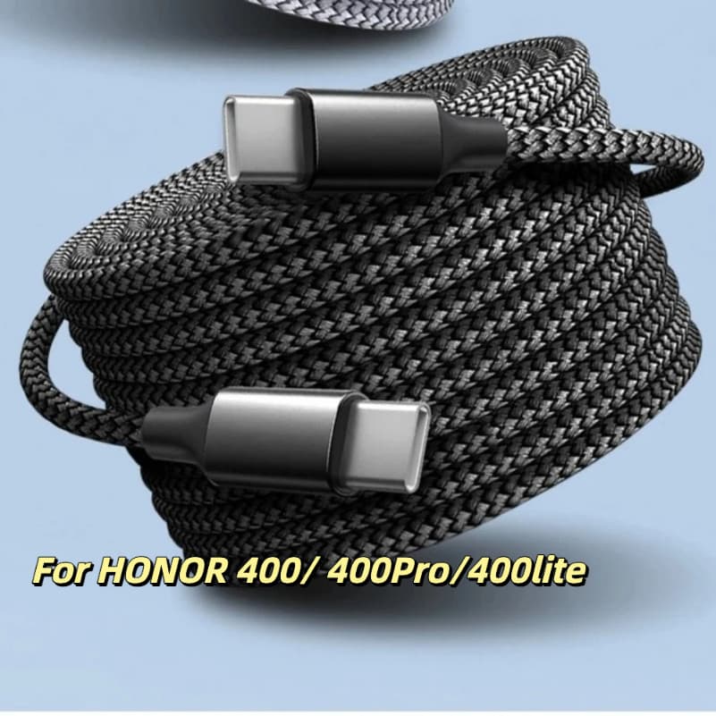 5 เมตร/8 เมตรยาวประเภท C สายชาร์จเร็ว USB C สายส่งข้อมูลสายชาร์จสําหรับ HONOR 400Pro 40lite LKY8 USB C fast charger สายไฟ รูปที่ 1