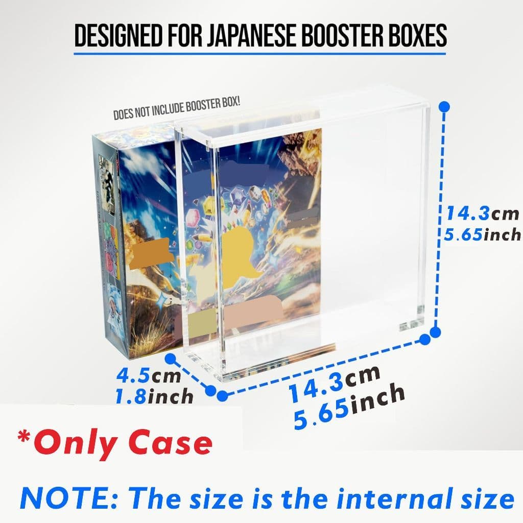 1PC Acrylic Magnetic Case For ETB /English Booster/Japanese Small Booster/Japanese Booster 5mm Thick Protector Stackable รูปที่ 7