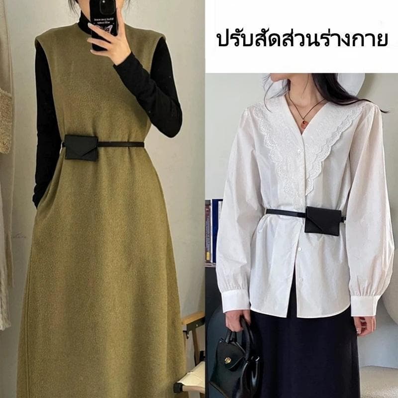 Miss_J จากกทมกระเป๋าคาดเอวหนังPU สไตล์เกาหลี ขนาดกะทัดรัด ใส่บัตร/ของใช้จำเป็น พร้อมใช้งานเป็นเครื่องประดับเอว รูปที่ 2