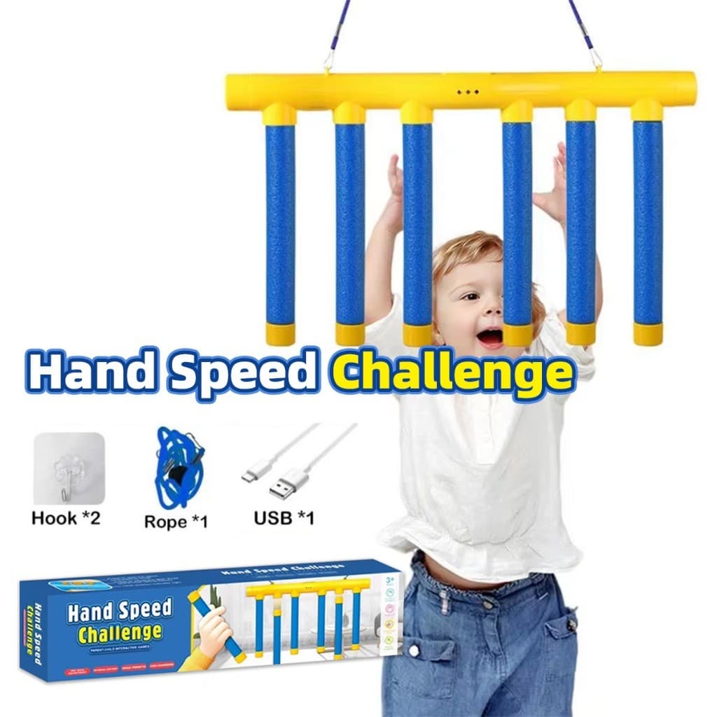 คูปองสุดคุ้ม！ เกมจับตาและมือ เกมจับแท่ง 6แท่ง Hand Speed challenge ฝึกปฏิกิริยา มีความเร็ว3แบบ ใช้USBชาร์จ ของเล่นเด็ก รูปที่ 1