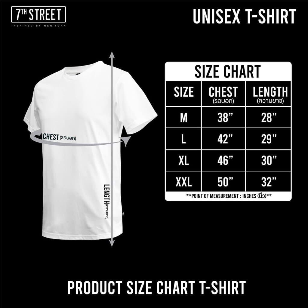 เสื้อยืด 7ᵗʰ Street รุ่น ZLG โลโก้ป้ายเหล็ก ผ้า Cotton100% นุ่มสบาย ระบายอากาศได้ดี ไซส์ M-2XL Clothing Man ผู้ชาย Ts... รูปที่ 8