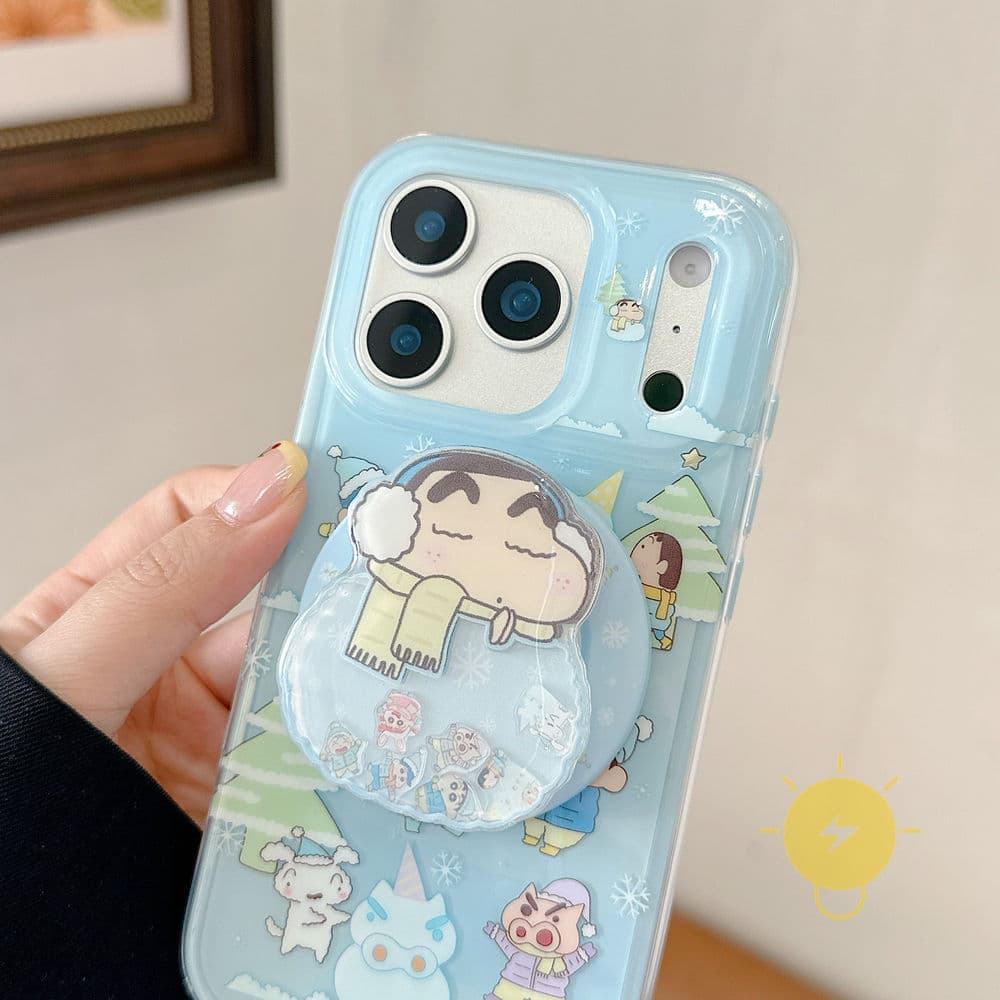 For เคสไอโฟน with Griptok Magnetic TPU Blue Crayon Xiao Xin เคส Phone Case For iPhone 17 Pro Max 16 15 14 13 Cover Aesthetic Korean Cute รูปที่ 6