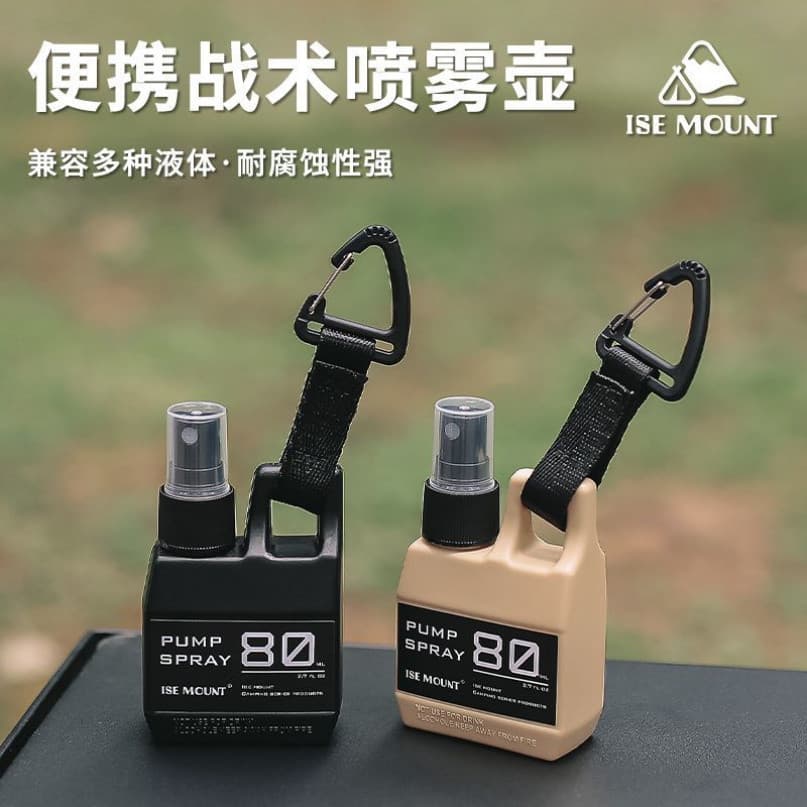 ขวดสเปรย์แบบพกพา 80ml รดน้ําขนาดเล็กสามารถแขวนหัวเข็มขัดประเภทกดแอลกอฮอล์ฆ่าเชื้อ Camping ยากันยุง Sub-Bottling ยุทธวิธีสไตล์ รูปที่ 8