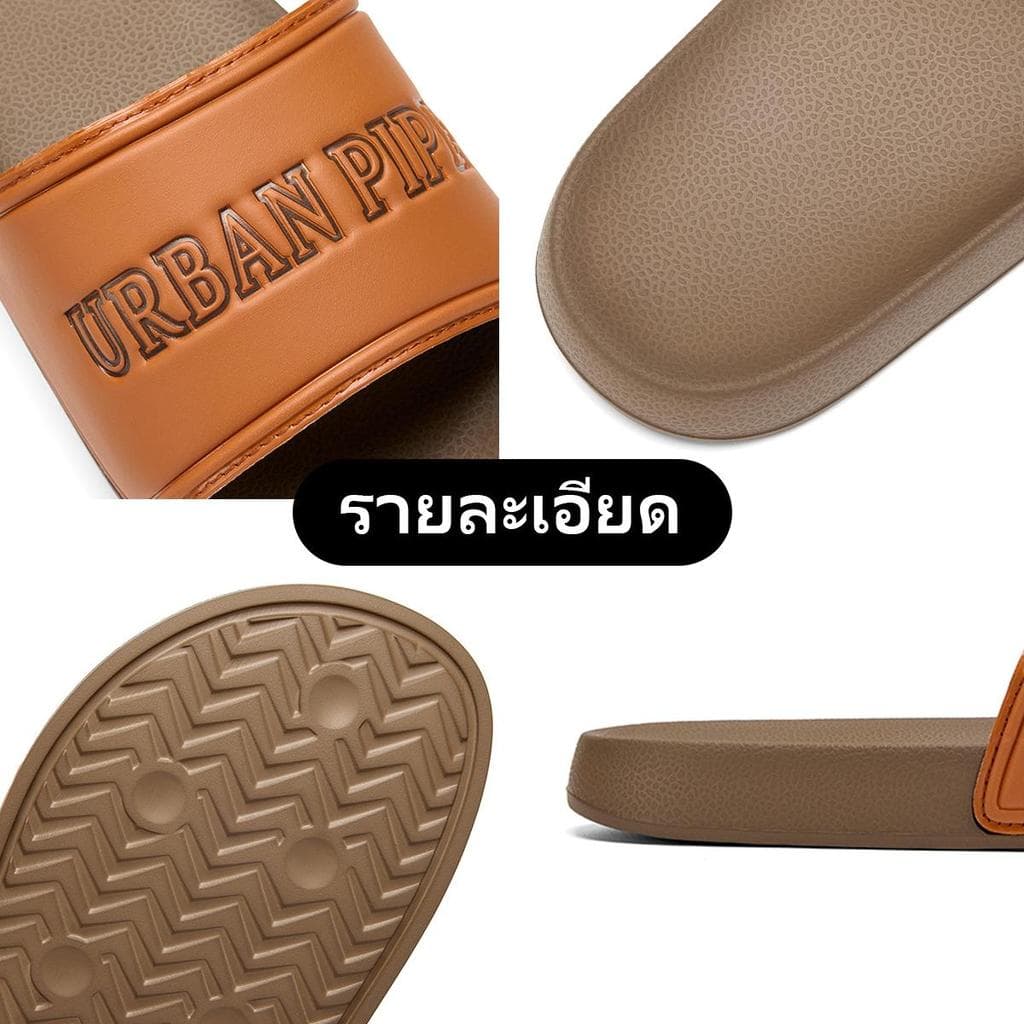 URBAN PIPE EVA สำหรับผู้ชาย รองเท้าแตะแบบหนีบคลาสสิค กันลื่น ใส่ได้ทุกเพศ พื้นหนา รองเท้าใส่ในร่ม Anti-Slip Slipper 602 รูปที่ 4
