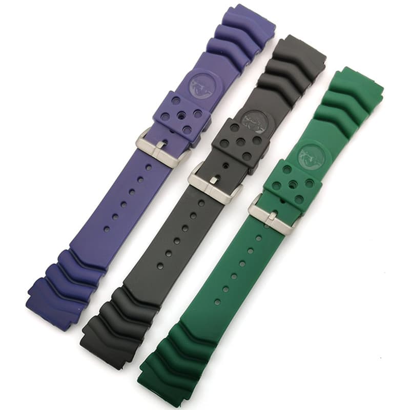 สายนาฬิกาซิลิโคนสําหรับ Seiko Water Ghost Diver ดําน้ํา MM007 Skx007 Skx009 SRP777 ทูน่าเต่า 18 มม.20 มม.22 มม.24 มม.ยางเรซิ่นสร้อยข้อมือกีฬานาฬิกาผู้ชายผู้หญิงเข็มขัด รูปที่ 6