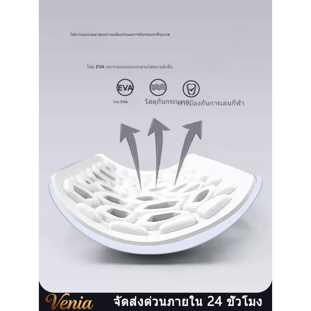 Venia การ์ดป้องกันหน้าแข้งสำหรับฟุตบอล ป้องกันการบาดเจ็บได้ดี ด้วยเปลือกแข็ง PP และชั้นในรังผึ้ง EVA รูปที่ 4