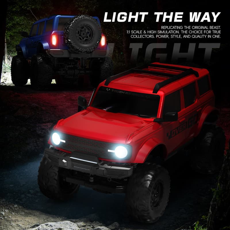 1/20 4WD RC รถออฟโรด 4x4 เกียร์กลสลับได้ Full Proportional Rock Crawler Off-Road ปีนเขารถบรรทุกพร้อมไฟ LED 1/20 รูปที่ 8