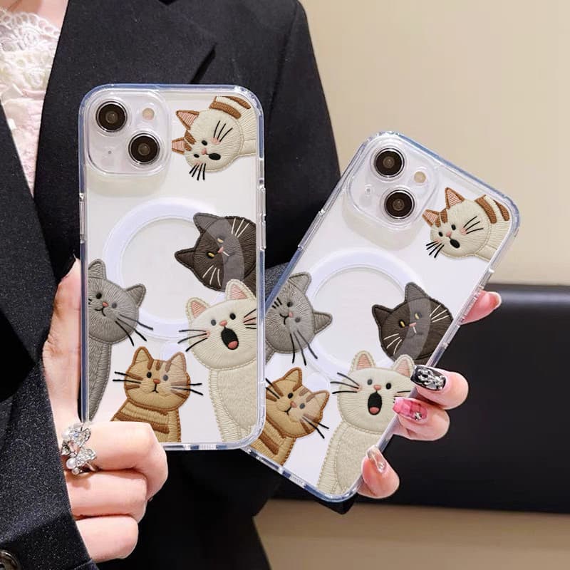 poppaแม่เหล็ก เคสใสกันกระแทก เคสสําหรับไอโฟน เคสชาร์ได้ สำหรับ IPhone 11 12 13 14 15 16 17 PRO MAX 7 8 PLUS X/XS XR รูปที่ 5