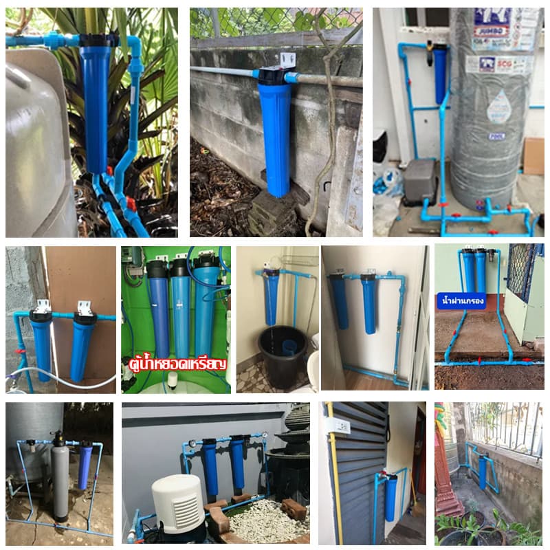 กระบอกกรอง​น้ำ Housing 20นิ้ว ​1หุน เครื่องกรองน้ำใช้ 1 ขั้นตอน คู่กับไส้กรองPP ตู้น้ำดื่มหยอดเหรียญ อะไหล่ รูปที่ 9